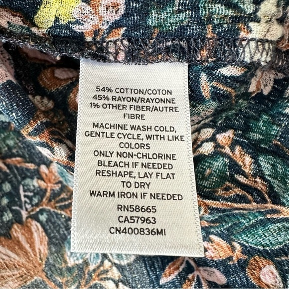 CASLON (Nordstrom) -Floral Boho Peasant Blouse (Size:XS) - Picture 7 of 8
